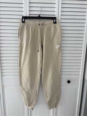 Nike Woman’s Tan Fleece Jogger Sweatpants